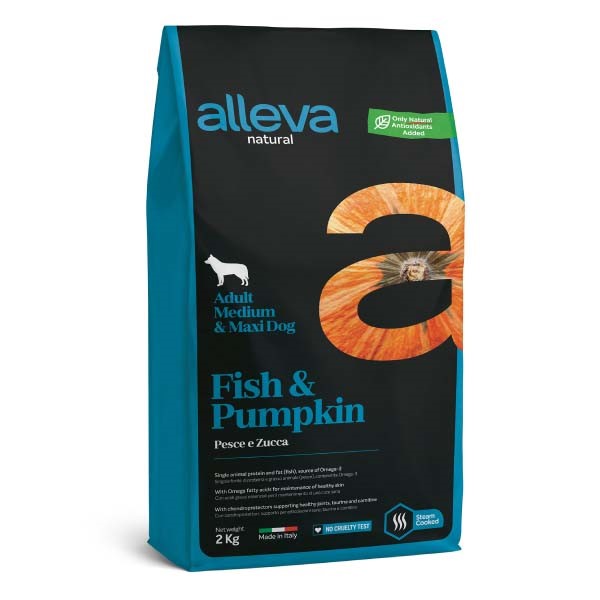 Alleva Dog Adult Medium&Maxi Natural Fish&Pumpkin 2KG