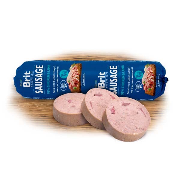 Brit Premium by Nature Dog Adult Piletina&Jagnjetina kobasica 800g