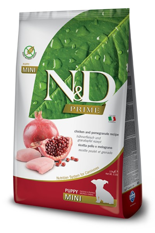 N&D Prime Dog Puppy Mini Chicken&Pomegranate 2.5kg