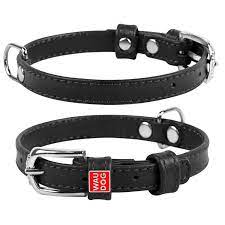Wau Dog Ogrlica Glamour WD Crna 27-36cm/15mm
