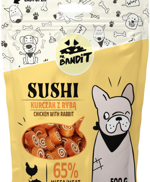 Mr.Bandit Dog Sushi Piletina&Riba 80g