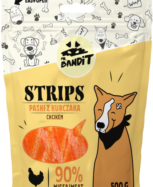 Mr. Bandit Dog Strips chiken 80g