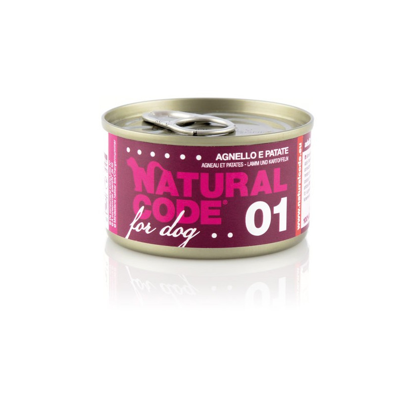 Natural Code dog Lamb Potatoes 90gr