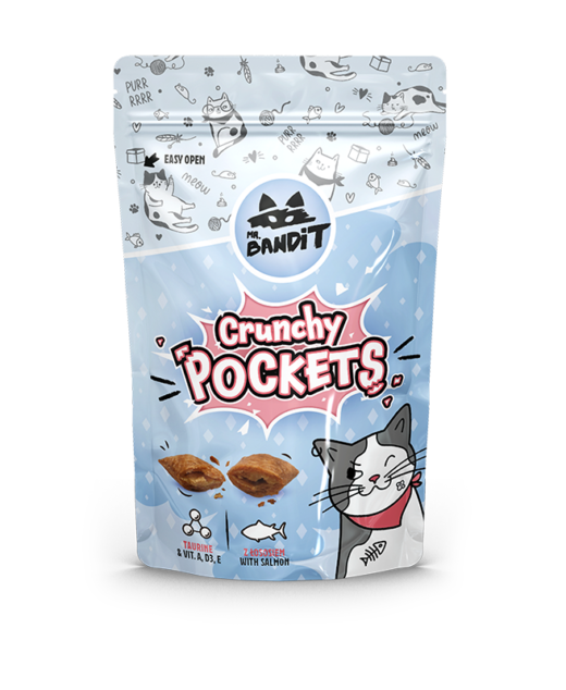 Mr.Bandit Cat Crunchy Pockets losos 40gr