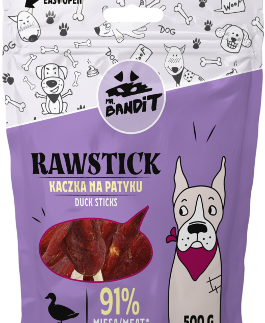 Mr. Bandit Dog Raw Stick duck 500g
