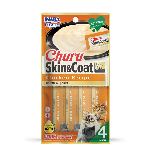 INABA Cat CHURU Chicken Skin&Coat EU672
