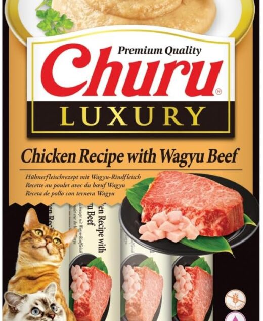 INABA Cat CHURU LUXURY Chicken Recipe with Wagyu Beef