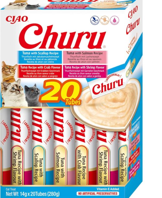 INABA Cat CHURU Multipack Tuna/Seafood 20P