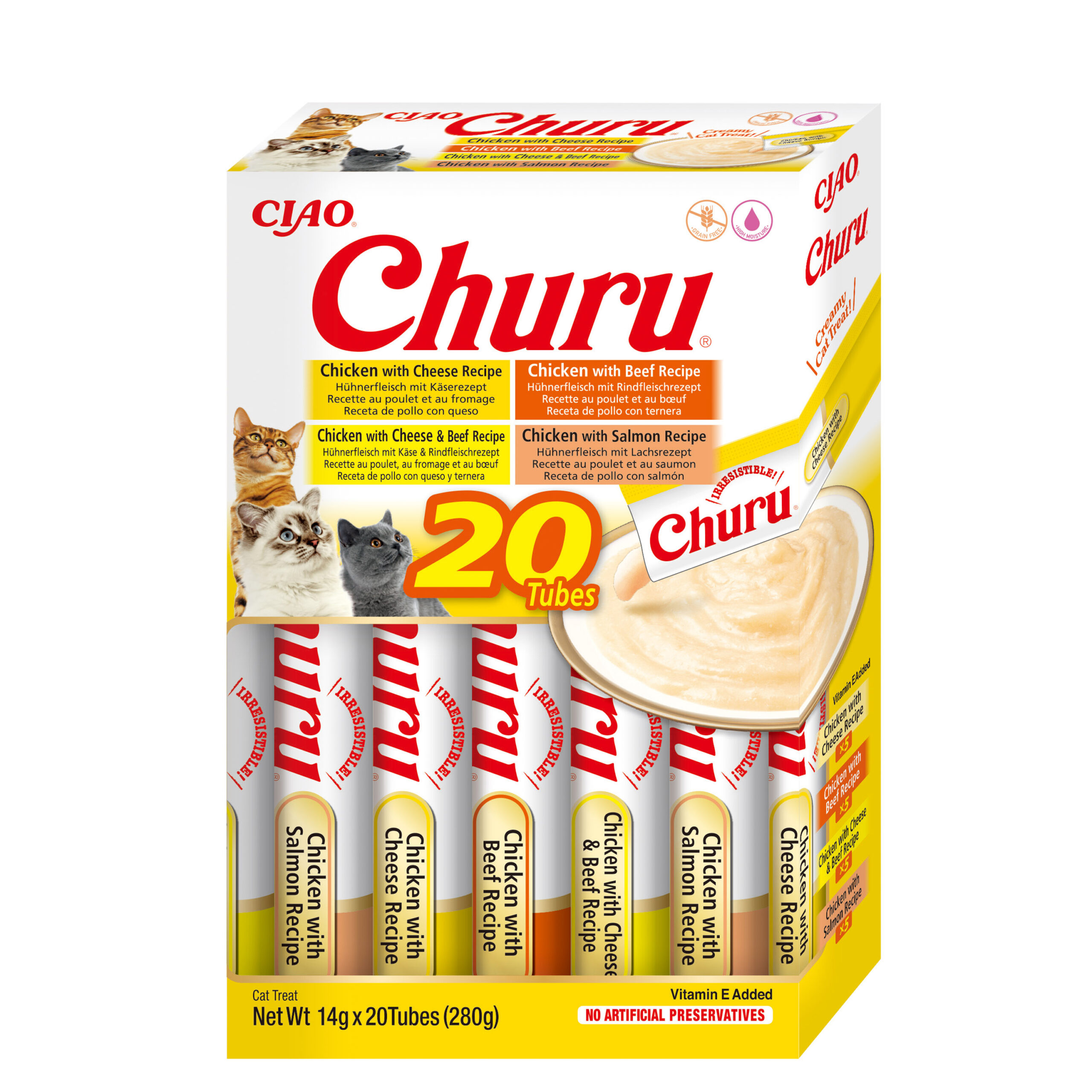 INABA Cat CHURU Multipack Chicken/Beef 20P
