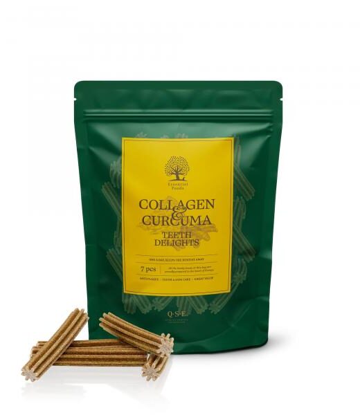 ESSENTIAL Dog Colagen & Curcumal Teeth Delights 250 g