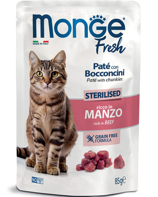 MGM 85g Monge Cat Fresh Sosic Steril. govedina