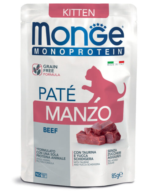 MGM 85gr Monge Cat monoprotein sos kitten govedina