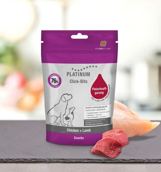 Platinum Dog Click-Bits Chicken&Lamb 150g