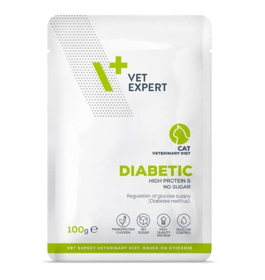 VetExpert Cat diet diabetic 100g pouch