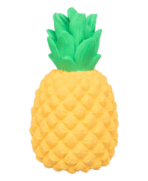 Trixie igracka ananas latex zuti 14cm