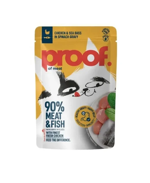 AW 85gr Proof Sosic Piletina i brancin u sosu od spanaća CAT 90% mesa