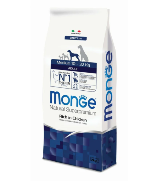 Monge Dog Adult Medium Piletina 12Kg