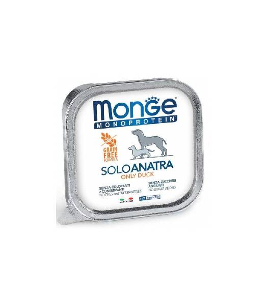 Monge Dog solo pasteta patka 100% 150gr