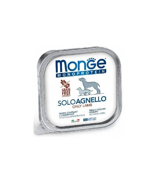Monge Dog solo pasteta jagnje 100% 150gr