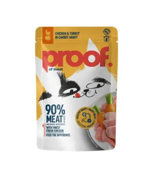 AW 85gr Proof Sosic Piletina i ćuretina u sosu od šargarepe CAT 90% mesa
