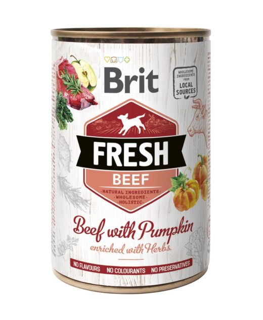 BT 400gr Brit Fresh Dog Beef with Pumpkin