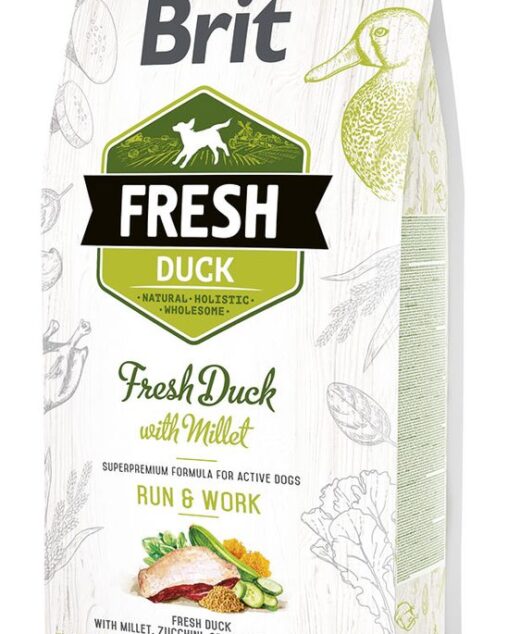 BT 2.5kg Brit Fresh Duck with Millet Active Run & Work