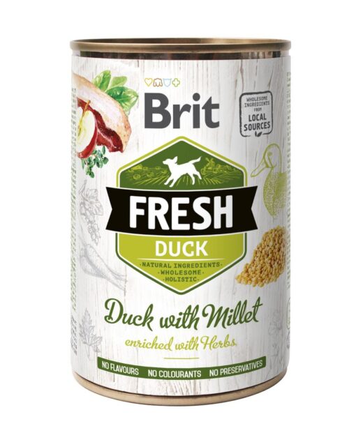 BT 400gr Brit Fresh Dog Duck with Millet