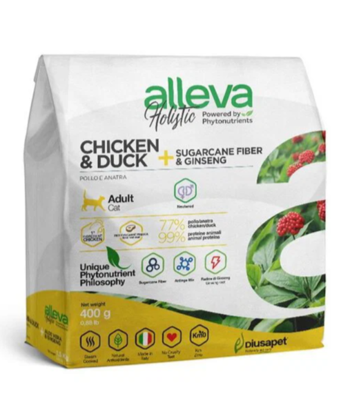 ALLEVA HOLISTIC CAT ADULT CHICKEN AND DUCK KG 0,4