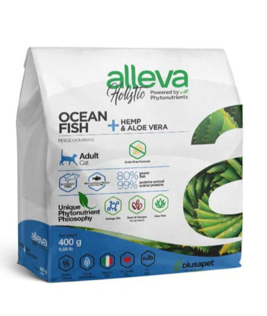 ALLEVA HOLISTIC CAT ADULT OCEAN FISH KG 0.4