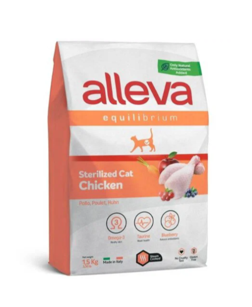 ALLEVA EQUILIBRIUM CHICKEN STERILIZED CAT a 1.5kg